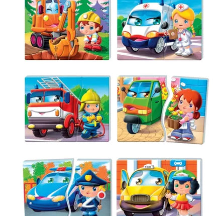 Edukacinis žaidimas Transporto priemonės ir profesijos, lenkų kalba Clementoni 50765