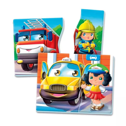 Edukacinis žaidimas Transporto priemonės ir profesijos, lenkų kalba Clementoni 50765