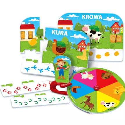Edukacinis žaidimas Ūkio gyvūnai Žaisk ir mokykis Lenkų kalba Clementoni 50768