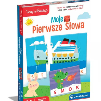 Edukacinis žaidimas-dėlionė: Mano pirmieji žodžiai Mokomės ir žaidžiame su lenkų kalba Clementoni 50770