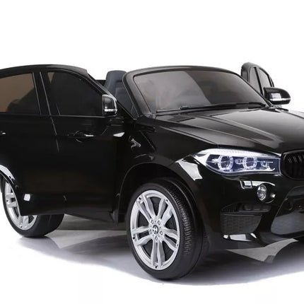 Naujas BMW X6M Black - Elektrinis vaikiškas automobilis