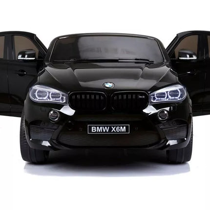 Naujas BMW X6M Black - Elektrinis vaikiškas automobilis