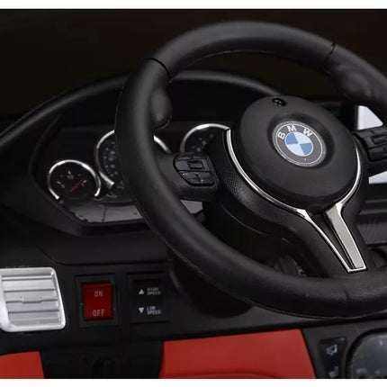 Naujas BMW X6M Black - Elektrinis vaikiškas automobilis