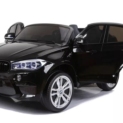 Naujas BMW X6M Black - Elektrinis vaikiškas automobilis