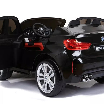 Naujas BMW X6M Black - Elektrinis vaikiškas automobilis