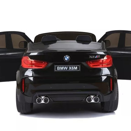 Naujas BMW X6M Black - Elektrinis vaikiškas automobilis