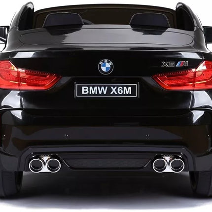 Naujas BMW X6M Black - Elektrinis vaikiškas automobilis