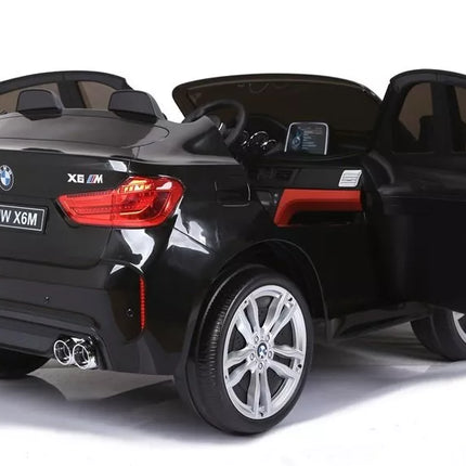 Naujas BMW X6M Black - Elektrinis vaikiškas automobilis