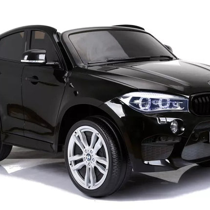 Naujas BMW X6M Black - Elektrinis vaikiškas automobilis