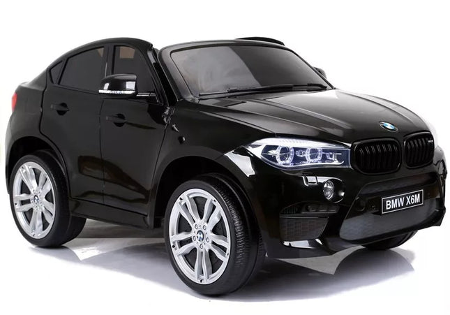Naujas BMW X6M Black - Elektrinis vaikiškas automobilis