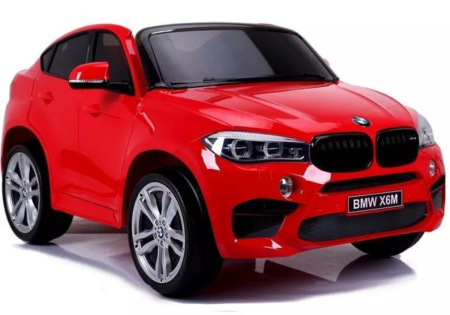 Naujas BMW X6M raudonas - elektrinis vaikiškas automobilis