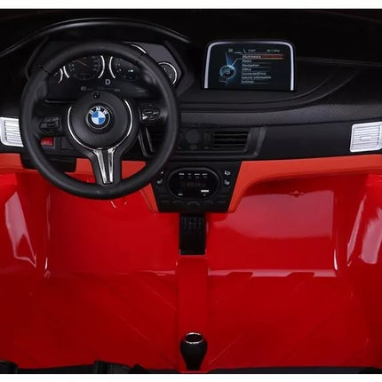 Naujas BMW X6M raudonas - elektrinis vaikiškas automobilis