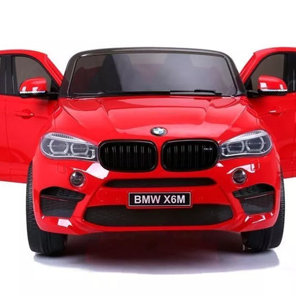 Naujas BMW X6M raudonas - elektrinis vaikiškas automobilis