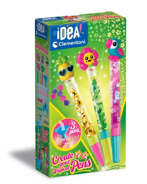 Mini gamykla: Atogrąžų rašikliai CLEMENTONI 18830