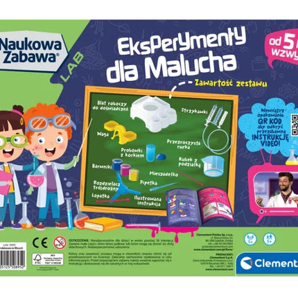 Mokslas ir žaidimai: Mažųjų mokslininkų eksperimentai Lenkų kalba Clementoni 50895