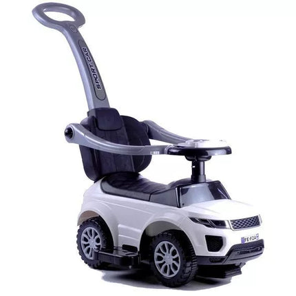 614W Triratukas vaikams su stūmimo rankena tėvams - baltas