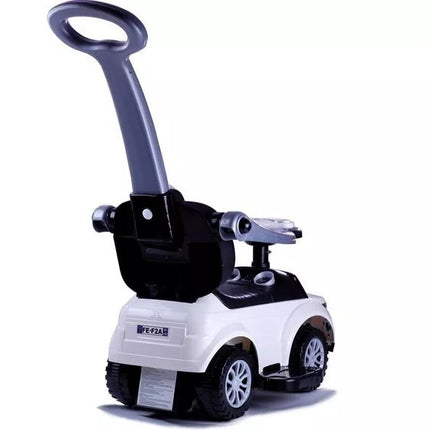 614W Triratukas vaikams su stūmimo rankena tėvams - baltas