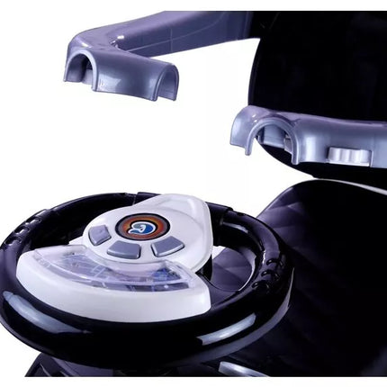 614W Triratukas vaikams su stūmimo rankena tėvams - baltas