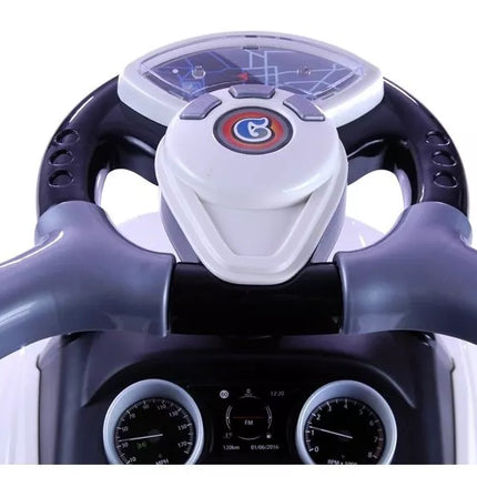 614W Triratukas vaikams su stūmimo rankena tėvams - baltas