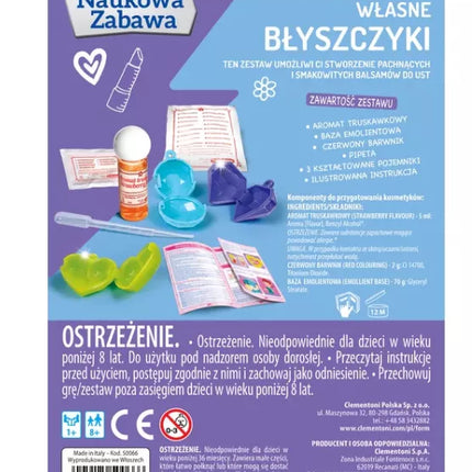 Mokslinis Lūpų Balzamo Laboratorijos Rinkinys, skirtas linksmybėms, "CLEMENTONI" 50066