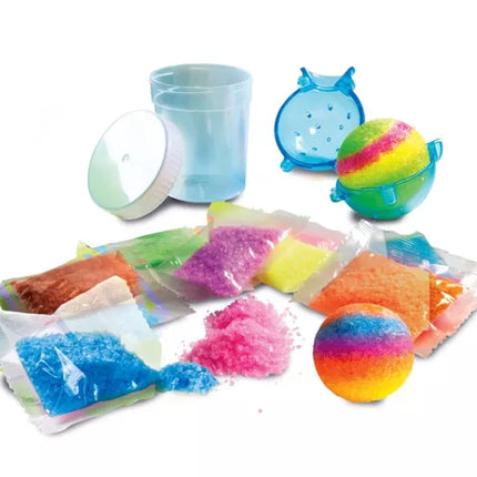 Moksliškas Mini Laboratorija: Crazy Glitter Balls, Lenkų Kalba Clementoni 50702