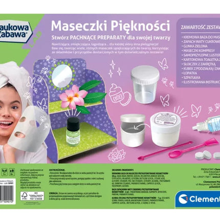 Moksliškas smagus grožio kaukių gamybos rinkinys Clementoni 50901