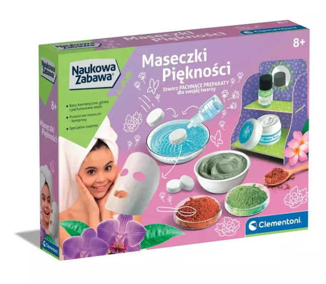 Moksliškas smagus grožio kaukių gamybos rinkinys Clementoni 50901