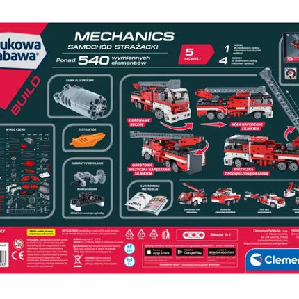 Mokslinis Linksmas Mechanikos Laboratorija: Gaisrinė Mašina Lenkų Kalba Clementoni 50728