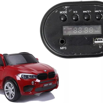 Radijo skydelis elektrinei vaikiškai mašinėlei BMW X6M