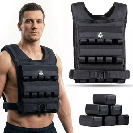 30 kg Svorinė treniruočių liemenė su skriemuliais W30B | DBX Bushido
