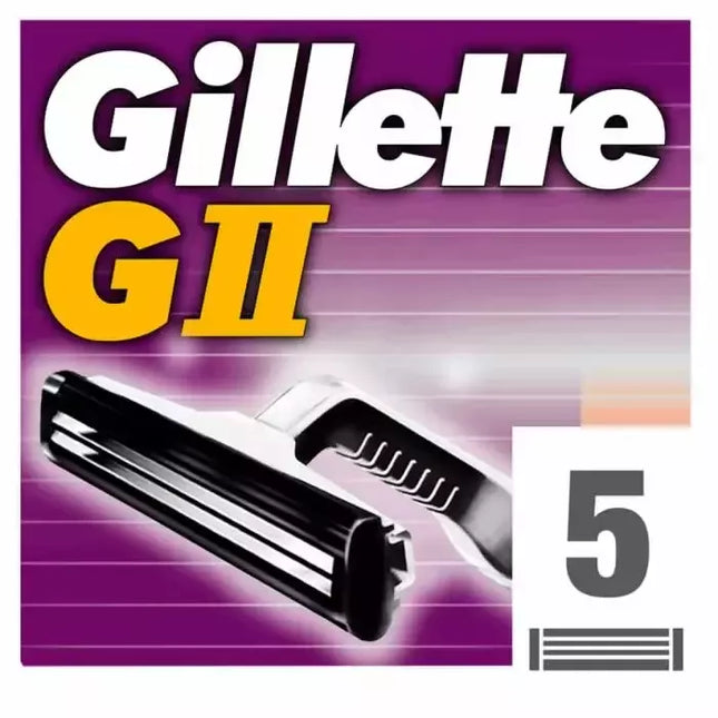 Gillette GII Keičiamos galvutės 5 vnt.