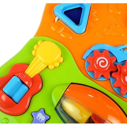 Interaktyvus stumdukas-vaikštynė su nuimamu skydeliu