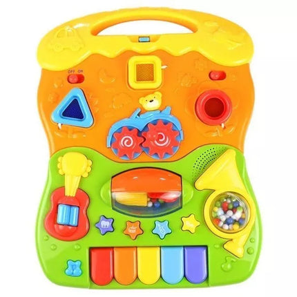 Interaktyvus stumdukas-vaikštynė su nuimamu skydeliu