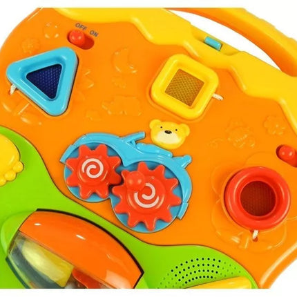 Interaktyvus stumdukas-vaikštynė su nuimamu skydeliu