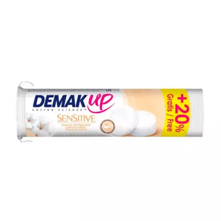 Demak Up Sensitive Makiažo Valiklio Diskeliai 72 Vnt.