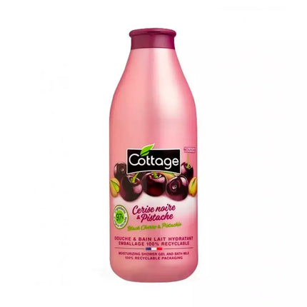 Cottage Drėkinantis kreminis dušo gelis Juodųjų vyšnių ir pistacijų 750ml