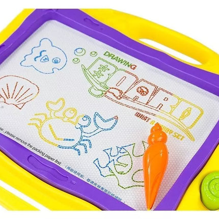 Lenta su antspaudais ir spalvingu fonu