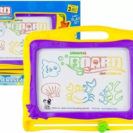 Lenta su antspaudais ir spalvingu fonu