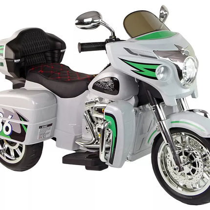 Triratis akumuliatorinis motociklas Goldwing NEL-R1800GS, pilkas