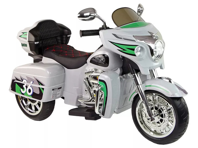 Triratis akumuliatorinis motociklas Goldwing NEL-R1800GS, pilkas