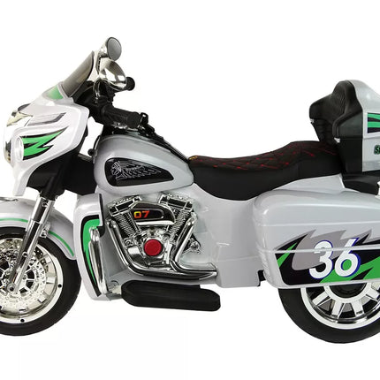 Triratis akumuliatorinis motociklas Goldwing NEL-R1800GS, pilkas