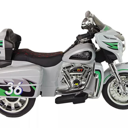 Triratis akumuliatorinis motociklas Goldwing NEL-R1800GS, pilkas