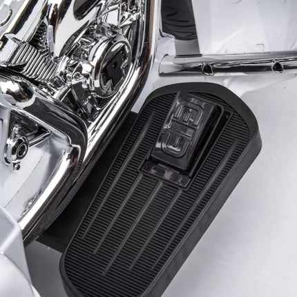 Triratis akumuliatorinis motociklas Goldwing, baltas