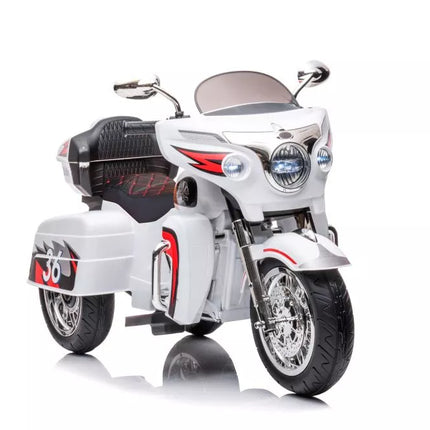Triratis akumuliatorinis motociklas Goldwing, baltas