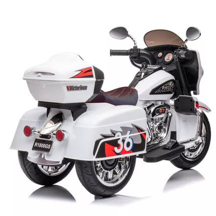 Triratis akumuliatorinis motociklas Goldwing, baltas