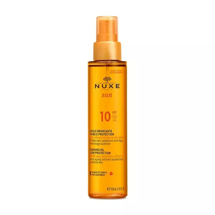 Nuxe Sun įdegio aliejus veidui ir kūnui SPF10 150ml