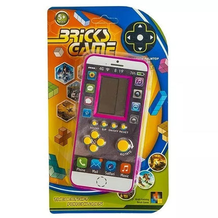 Elektroninis žaidimas Tetris rožinis telefonas
