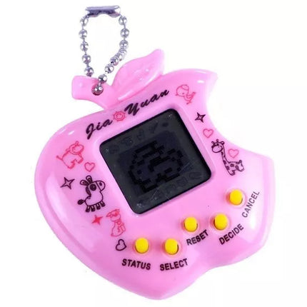 Tamagotchi elektroninis gyvūnėlis, rožinės spalvos obuolio formos