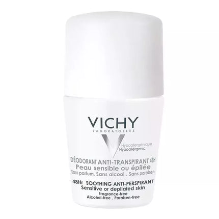 Vichy 48 val. antiperspirantinis rutulinis dezodorantas jautriai odai 50ml