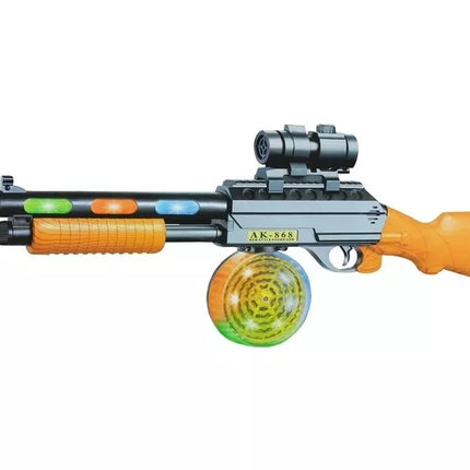 Automatinis ginklas AK 868-1 Šviečia ir groja, 60 cm
